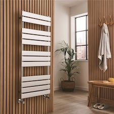1200mm (H) x 500mm (W) - Chrome Vertical Bathroom Towel Radiator (Bath) - (1.20m x 0.5m) - Depth 65mm