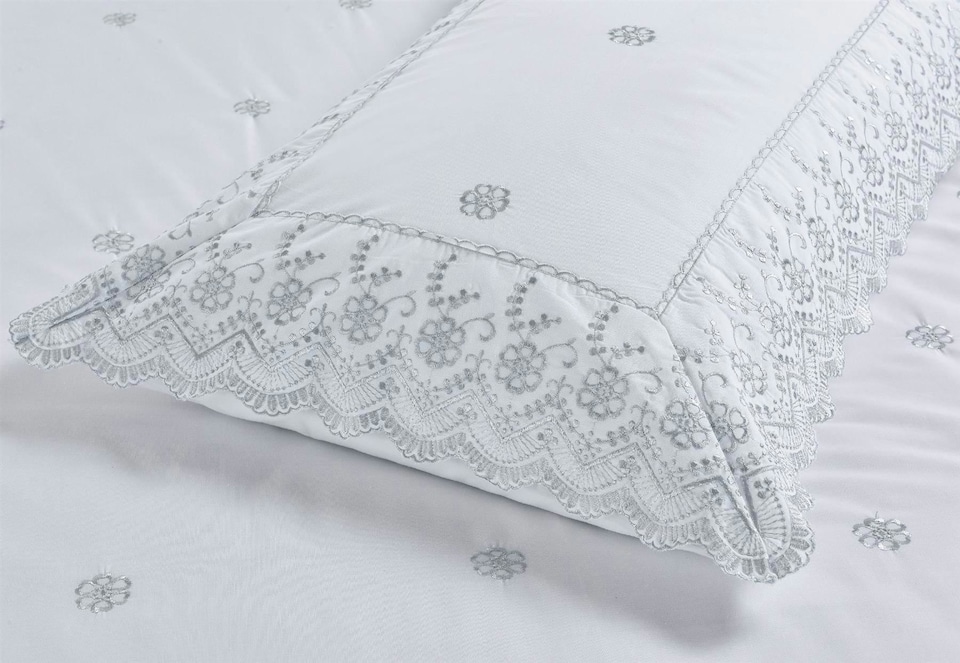 image 1 of Arielle White Bedspread Set | White