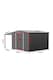 image 2 of Living and Home Outdoor Storage Shed with Log Store - Dark Grey 248 x 301 x 178cm | Grey