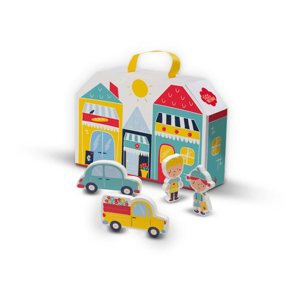 image 1 of SES CREATIVE Petits Pretenders Children's Shopping District Play Suitcase and Play Mat