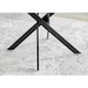 image 5 of Furniturebox Novara 120cm White High Gloss Table (Black)