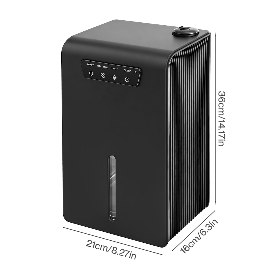 image 1 of Spector Dehumidifier Humidifier 2 in 1 Portable Electric LED Auto Off Black 3.2L