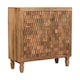image 2 of Artisan Furniture Solid Wood Cadiz Carved Block Storage Cabinet