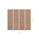 image 5 of Living and Home 4-Panel Bamboo Woven Folding Divider Screen - Brown | Brown