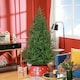 image 2 of HOMCOM 6 Foot Artificial Christmas Tree with Realistic Hinged Branches, Green