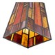 image 8 of Art Deco Tiffany Glass Pendant Shade with Orange and Amber Panels