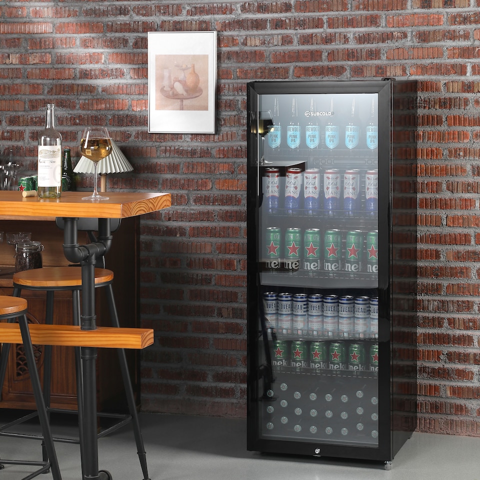 image 1 of Subcold Maxi250 LED Tall Glass Door Drinks Fridge 237 Litre Net Capacity