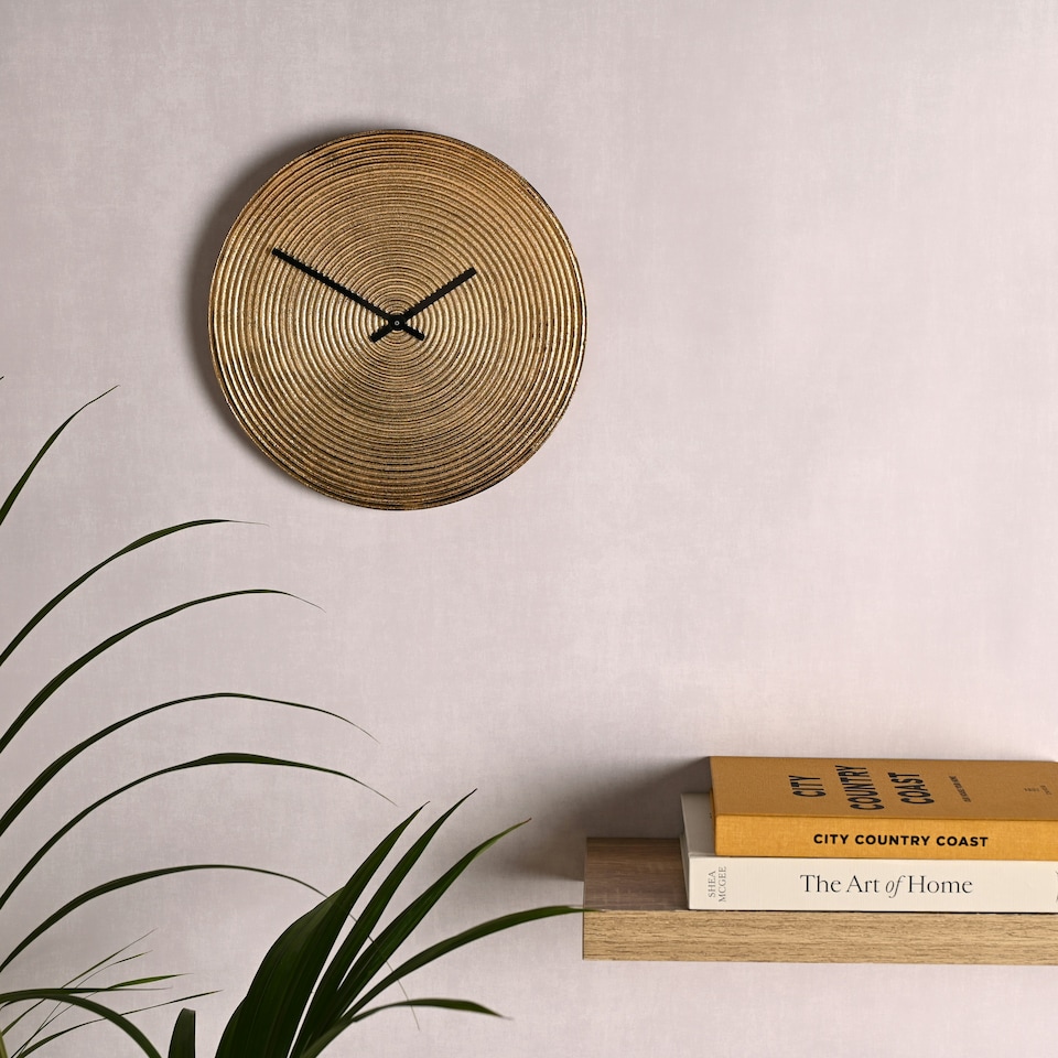 image 1 of Interval Metal Wall Clock 30cm - Champagne Gold Gold | Champagne