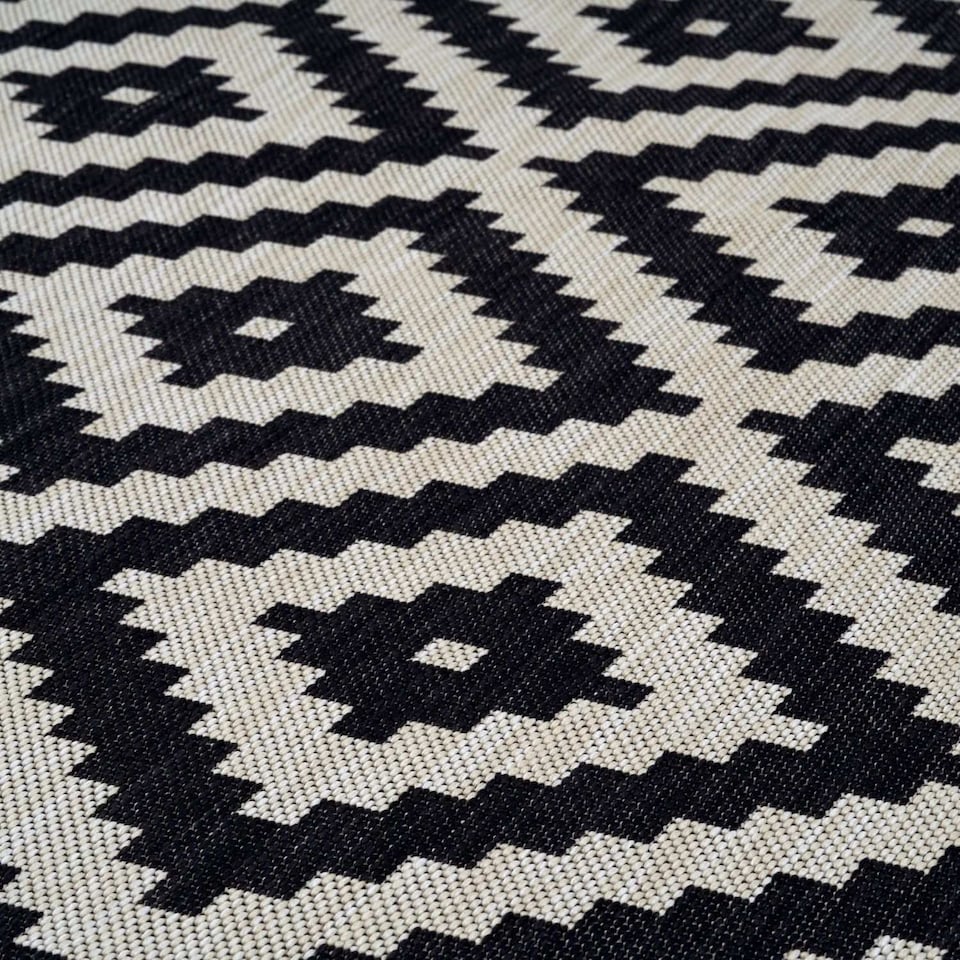 image 1 of The Rugs Outdoor Indoor Diamond Garden Patio Rug Weather Resistant Jet Washable | 100