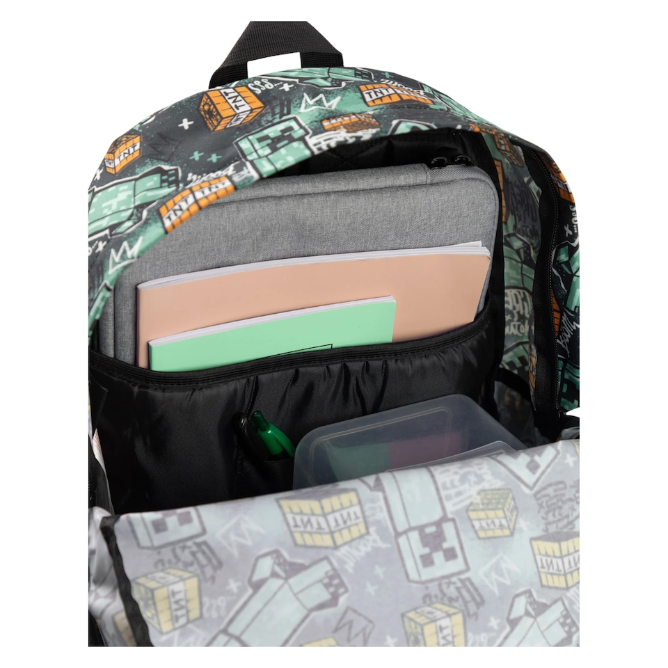 image 1 of Minecraft Childrens/Kids Logo Backpack | Multi | Multicoloured | 1