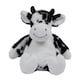 image 1 of Mumbles Zippie Cow Plush Toy - White/Black - 32cm
