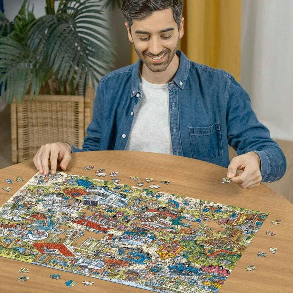 image 1 of Ravensburger Ray's Comic Series The Campsite 1000 Piece Jigsaw Puzzle