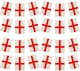 image 2 of 10m/33ft England St George Flag Bunting for FIFA 2026 World Cup – 25 St George Cross PVC Flags 20 x 30cm Double Sided