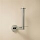 image 2 of Cosmic Wall Mounted Verticle Toilet Roll Holder with Durable Metal Chrome Finish
