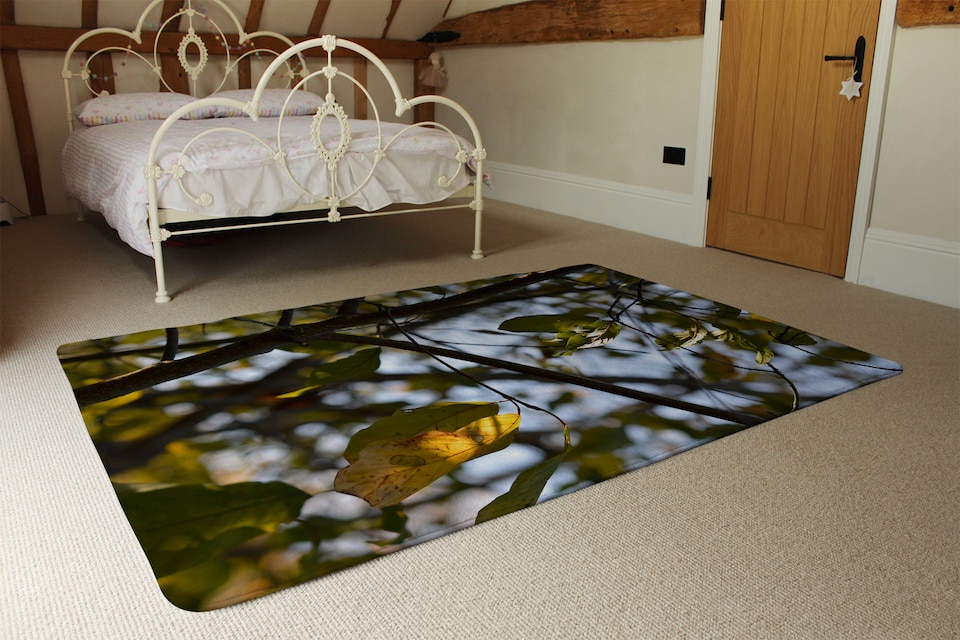 image 1 of Leaves And Branches Designer Rug | Multi