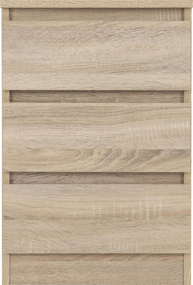 image 1 of Malvern 3 Drawer Bedside Table Grey
