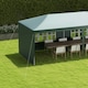 image 8 of Outsunny 9m x 3m Outdoor Garden Gazebo Wedding Party Tent Canopy Marquee Green