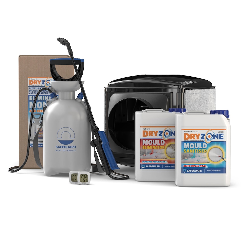 image 1 of Dryzone Positive Input Ventilation & Mould Remover Bundle, Loft Cube PIV Unit, Mould Treatment Kit, Pressure Sprayer, Hygrometers