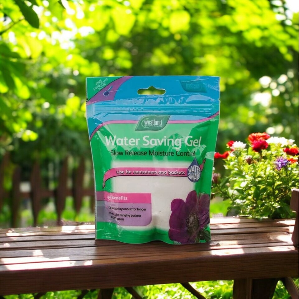 image 1 of Westland Water Saving Gel 3 x 250g Plant Soil Moisture Retention Gel for Pots Garden Patio Containers Hydration Booster
