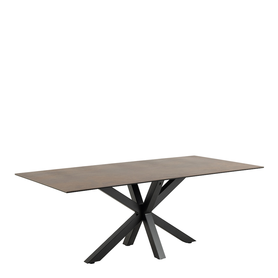 image 1 of Heaven Dining Table with Ceramic Rusty Brown Top 200cm