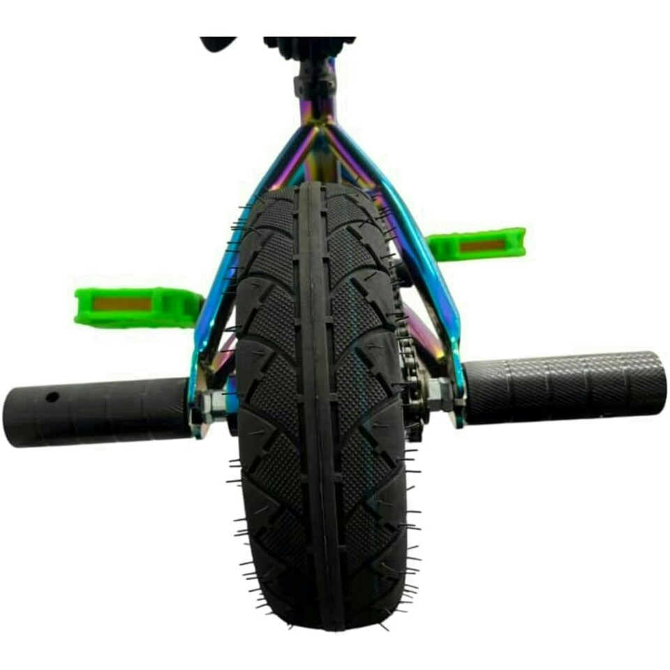 image 1 of 1080 Mini Freestyle BMX - Neo Chrome Jet Fuel/Chrome/Green