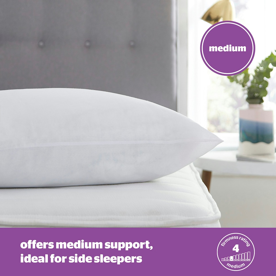image 1 of Silentnight Deep Sleep Bed Pillows, Hypoallergenic, Medium Soft Support, 6 Pack