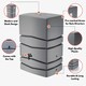 image 2 of Water Butt Kit with Tap, Diverter & Bio Cleaner –  Rainwater Collector for Garden, Balcony & Terrace – Durable Plastic Water Storage Tank Grey | 450L