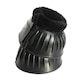 image 1 of Rhinegold Fleece Trim Overreach Boot Black | Colour: Black/Black
Size: Medium