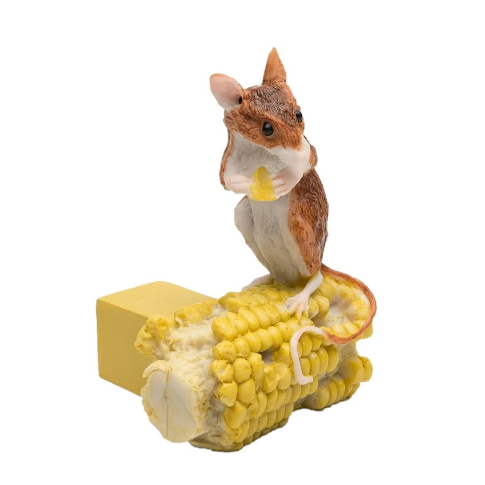 Potty Feet Coloured Mouse On Corn Garden Décor Set of 3 | Multi