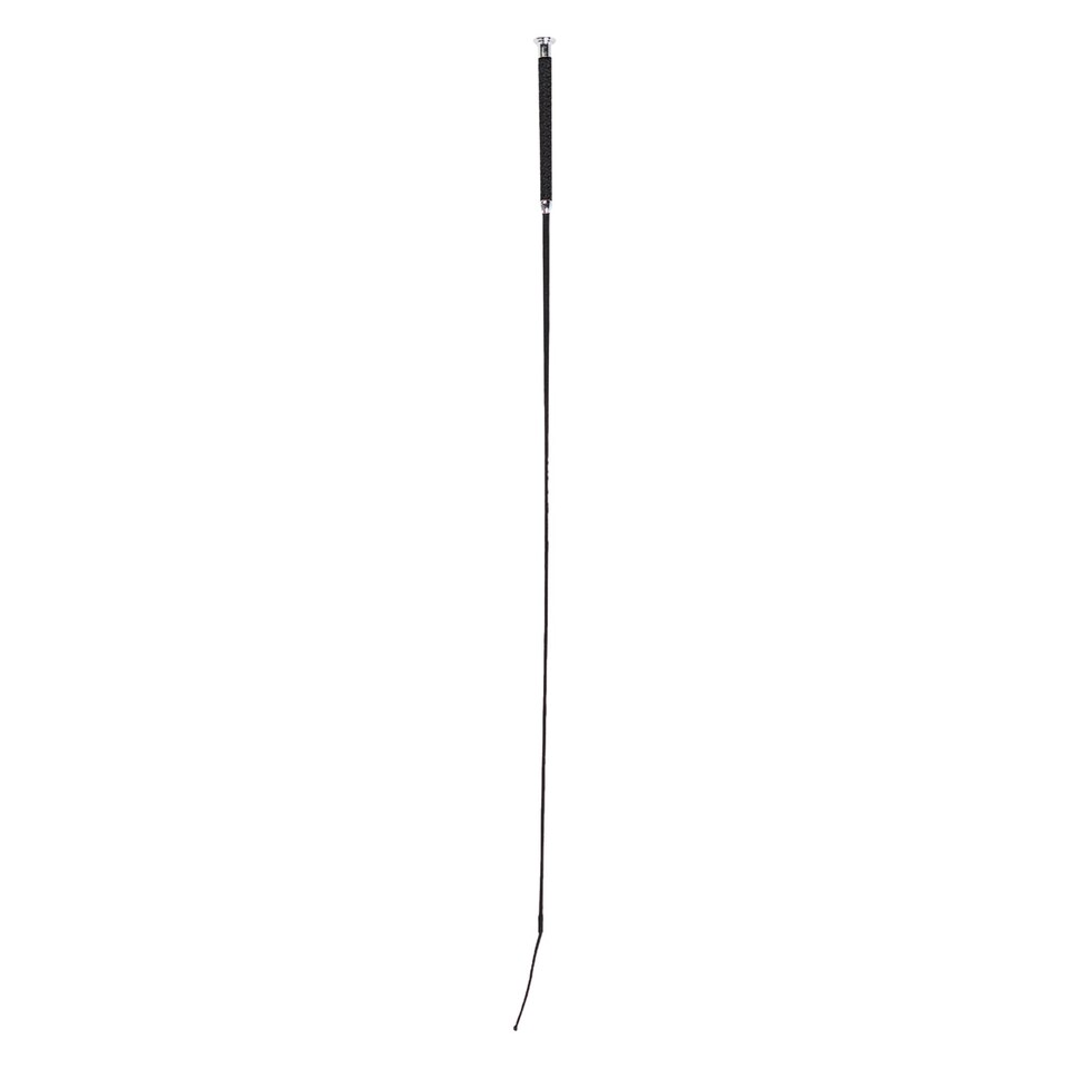 image 1 of Dublin Dressage Whip With Plaited Handle - Black - 110cm