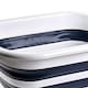 image 5 of 40L Oval Collapsible Laundry Basket, Foldable Plastic Laundry Hamper