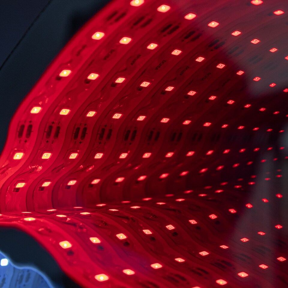 image 1 of 60cm Light up Christmas Gonk with Candy Cane Infinity Decoration with LEDs