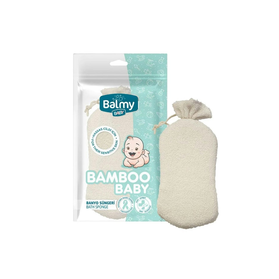 image 1 of Balmy Naturel  Bamboo Baby Bath Sponge