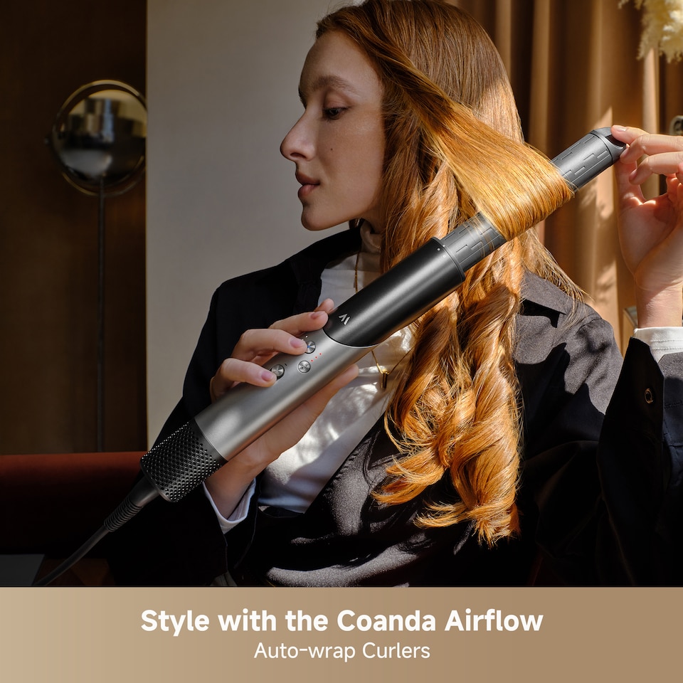 image 1 of MOVA Master 10 Hair Styler with Attachments - Silver