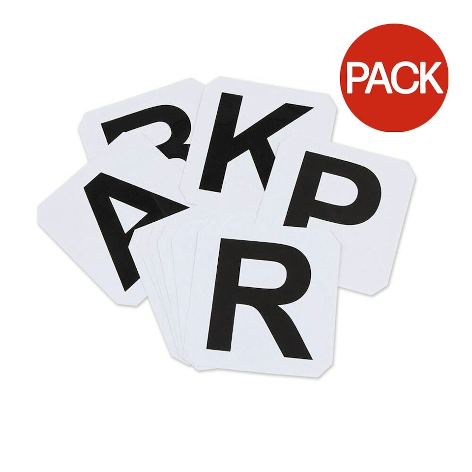 Shires Dressage Letters Set (Pack of 12) - White - One Size