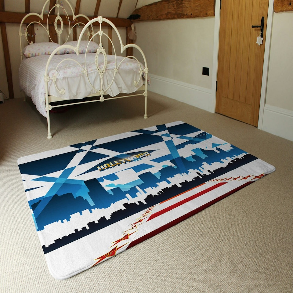 image 1 of Hollywood (Rug) Blue | Medium: 80x150cm