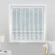 image 1 of Brazil White Traditional Heavy Base Net Panel 2m Wide x 183 cm drop Floral Lace Design Pre Cut Net Panel