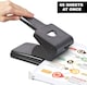 image 2 of 5 Star Heavy Duty 2 Hole Punch Metal with Plastic Base Capacity 65 Sheets Black 918583