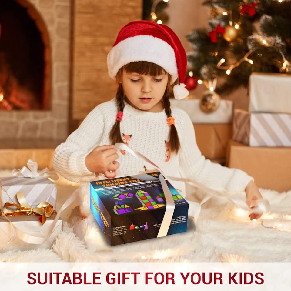 image 1 of Desire Deluxe Magnetic Building Blocks Tiles Montessori Kids Toys for Boys & Girls – Learning Educational Construction Set Gift – Birthday, for 3-8 Year of Age (37pc).