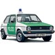 image 2 of Italeri VW Golf Polizei 1978 German Police Car Model Kit 1 24 Scale