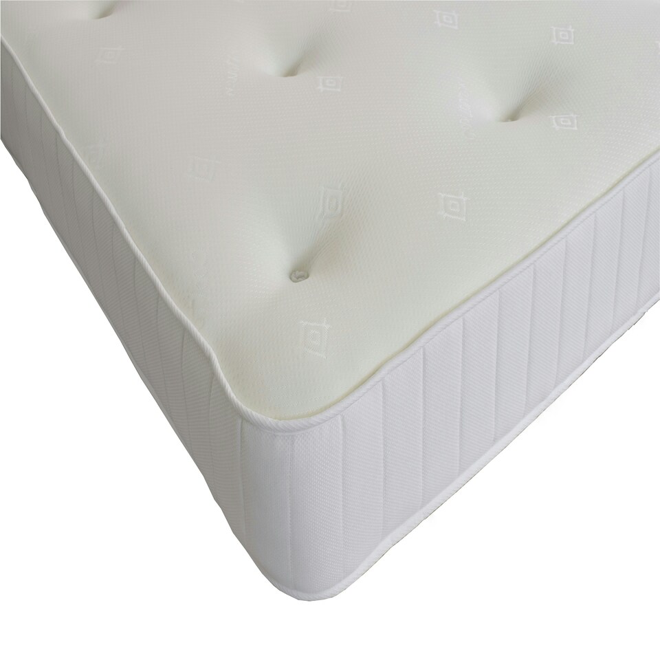 image 1 of Hybrid Memory Foam & Spring Support Mattress - Responsive Body Support White | King
