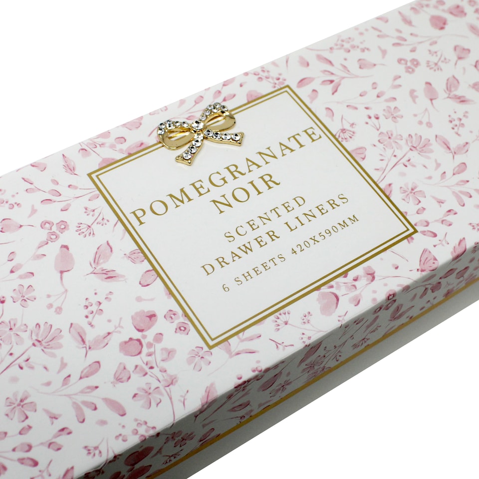image 1 of Pomegranate Noir Scented Drawer Liners 6pcs 42cm x 59cm