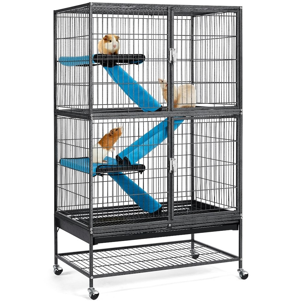 image 1 of Yaheetech 137 cm Tall 2-Story Small Animal Cage