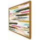 image 5 of Coloured stripes & spots (Picture Frame) White | XL