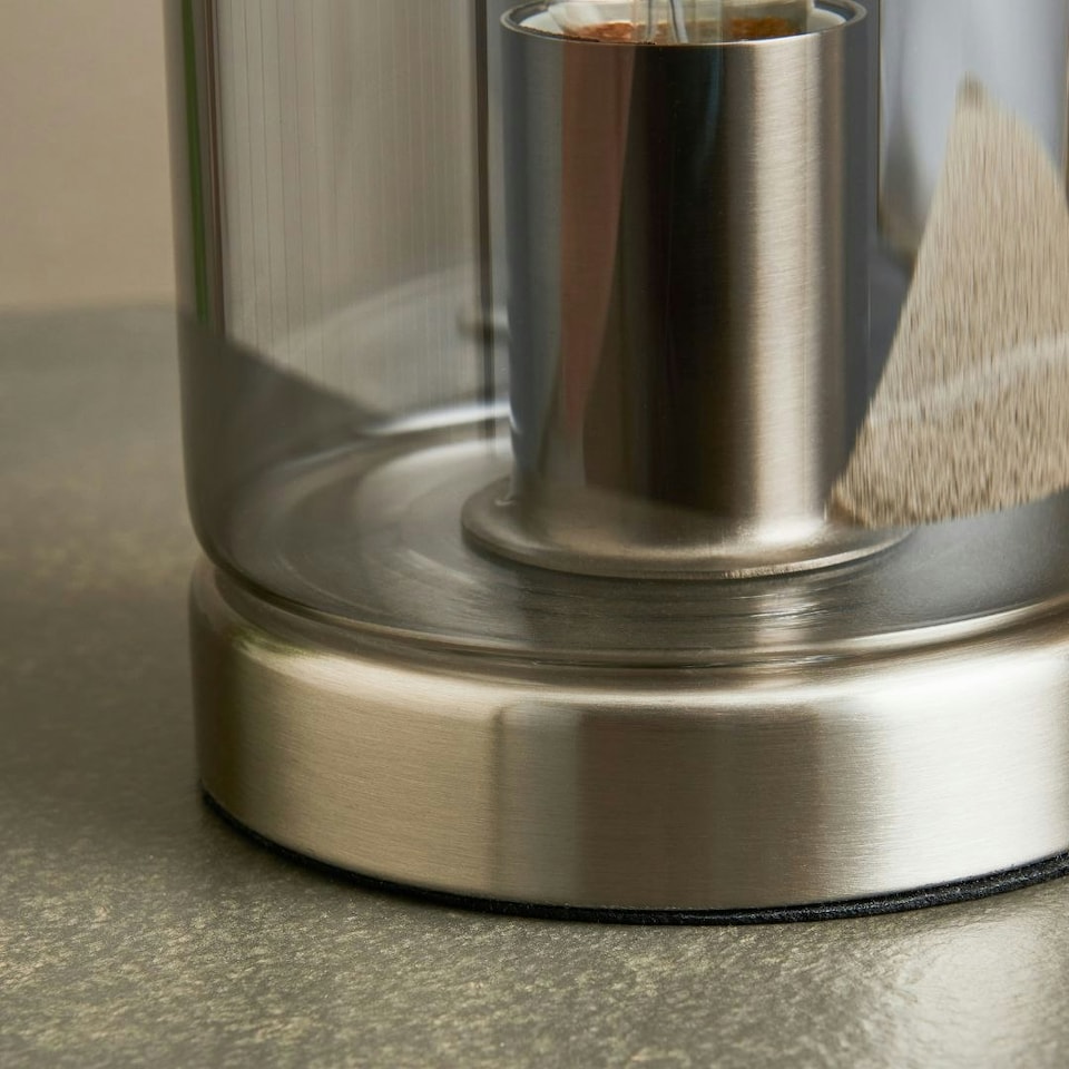 image 1 of Kingsholm Satin Nickel & Glass Touch Table Lamp Silver