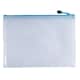 image 1 of Pack of 12 A4 Light Blue PVC Mesh Zip Bags