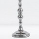 image 6 of Set of 2 Chrome Table Lamps with Decorative Stem and Ivory Shades Chrome | White