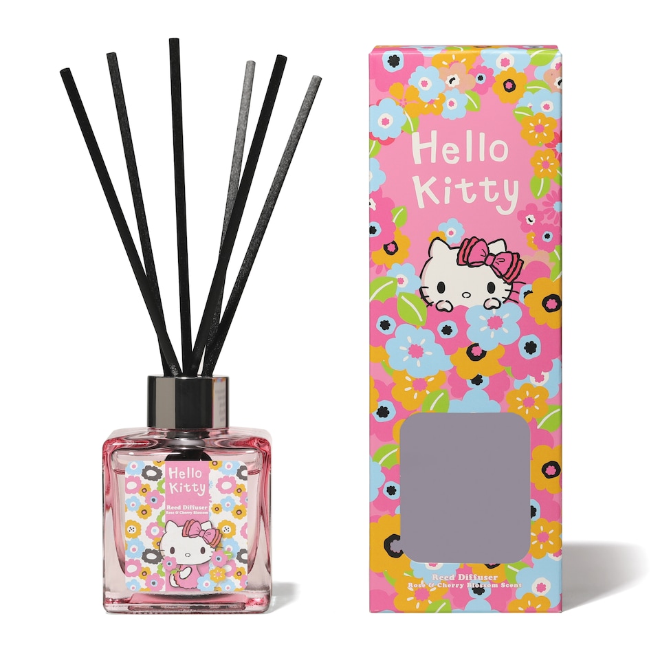 image 1 of Hello Kitty Seasons Spring Rose & Cherry Blossom Reed Diffuser 100ml