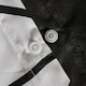 image 4 of OHS Geometric Reversible Print Duvet Cover and Pillowcase Set, King - Black