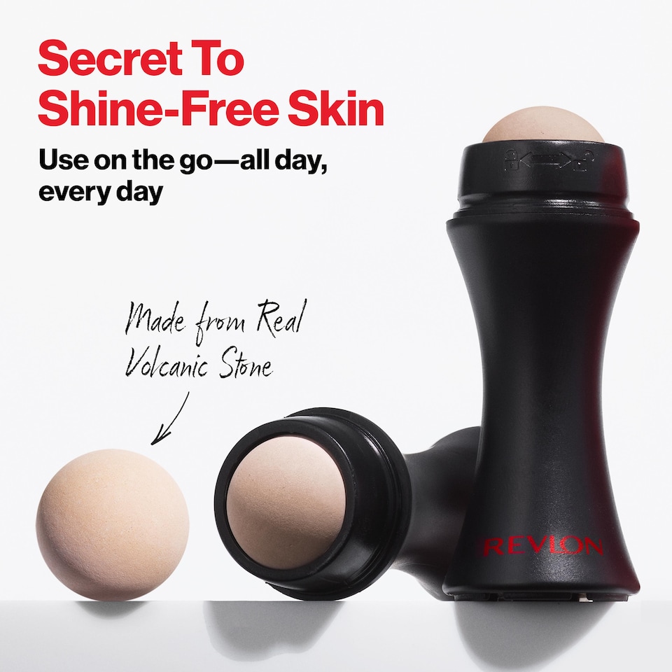 image 1 of Revlon Shine Control Essentials Set Oil Absorbing Volcanic Roller & Pressed Powder